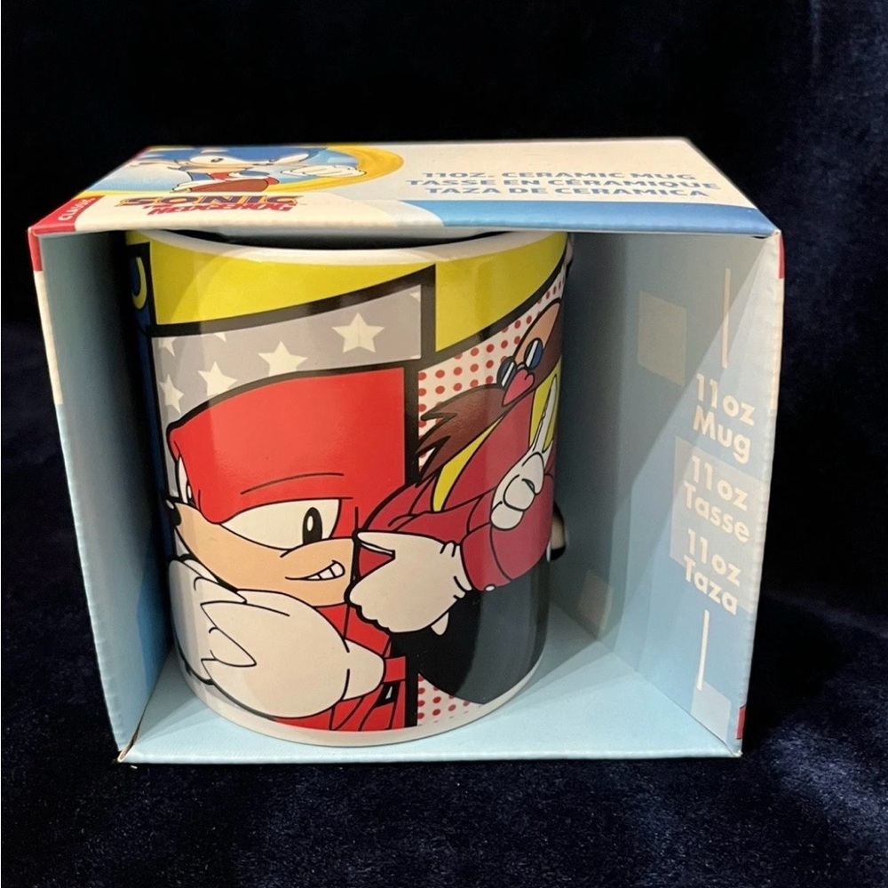 Sonic the Hedgehog Character 11oz Ceramic Mug - Red, Yellow & Black